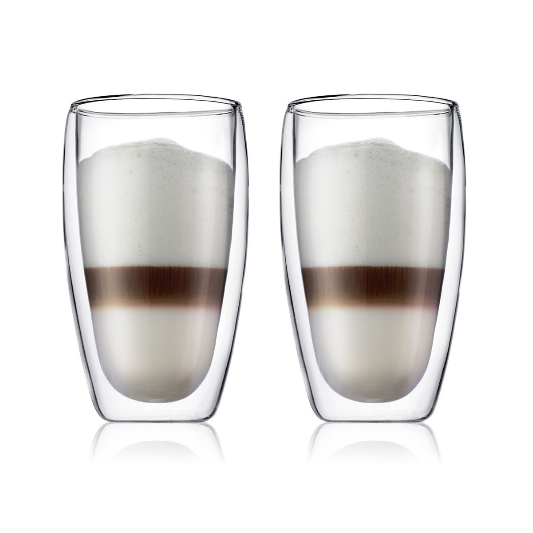 Pavina Double Wall Glass Large (Set of 2),  0.45 Liters/15oz