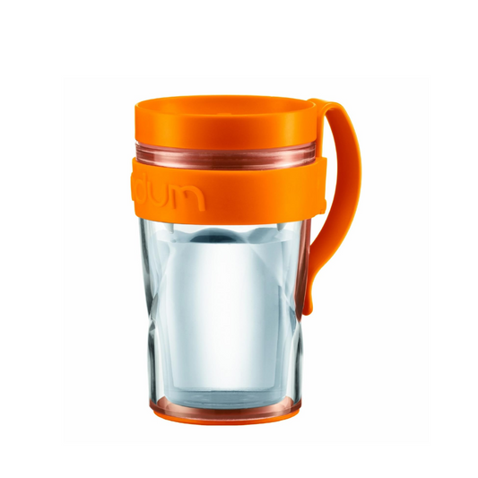 H2O Travel Mug With Clip Handle, 0.25L/8oz - Orange