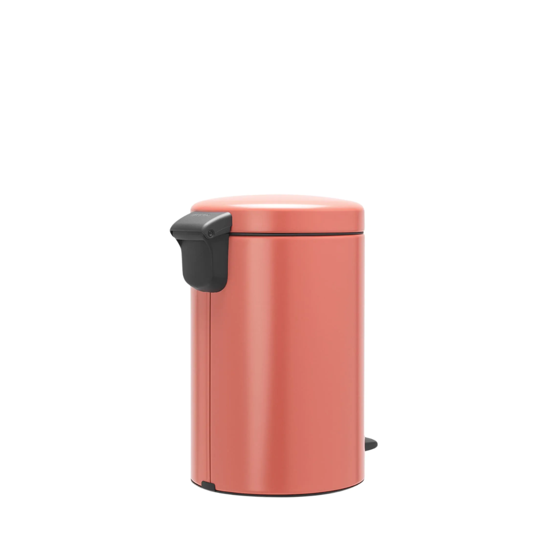 NewIcon Pedal Bin Silent 12 Litre - Terracotta Pink