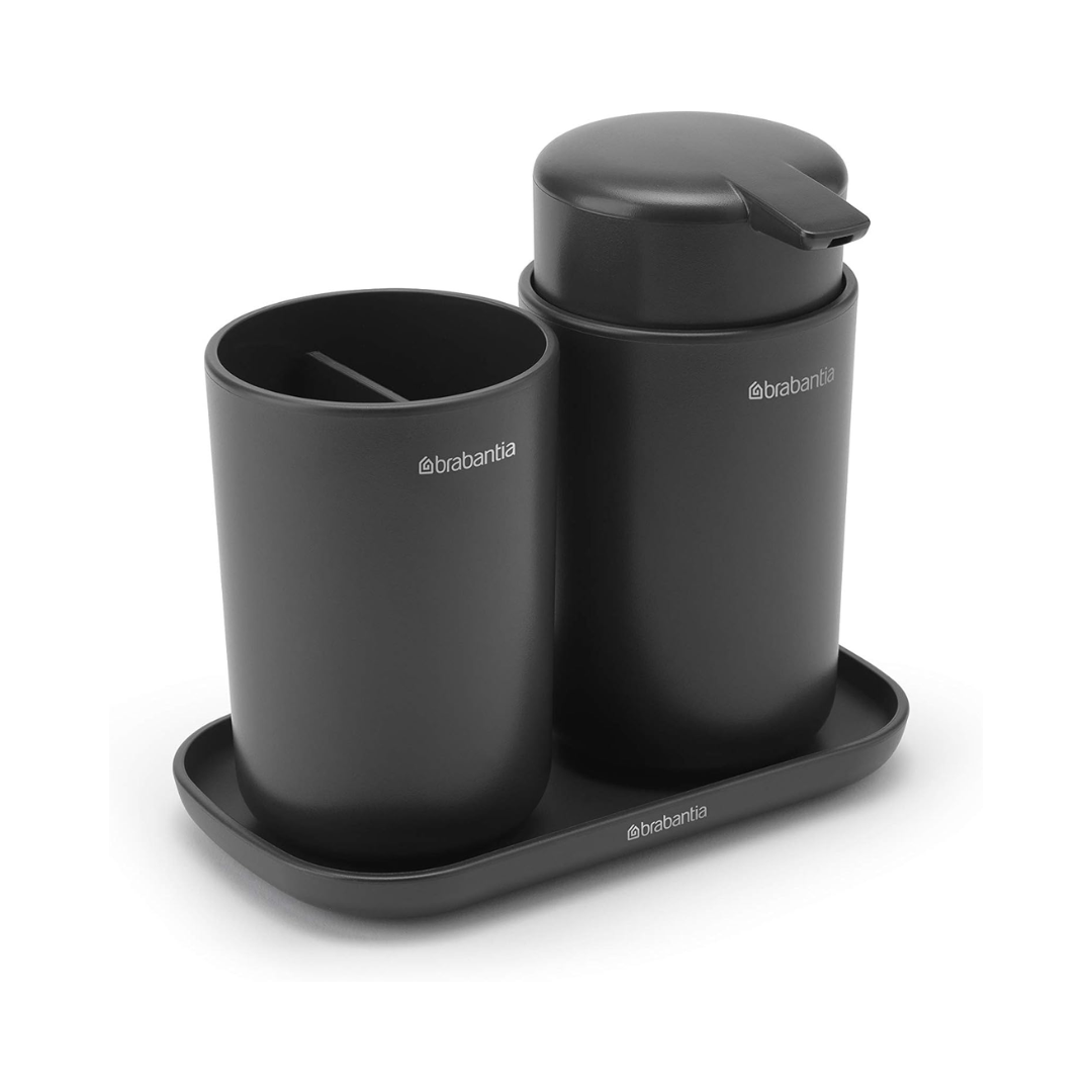 Renew Bathrom Accessory (Set of 3) - Dark Grey