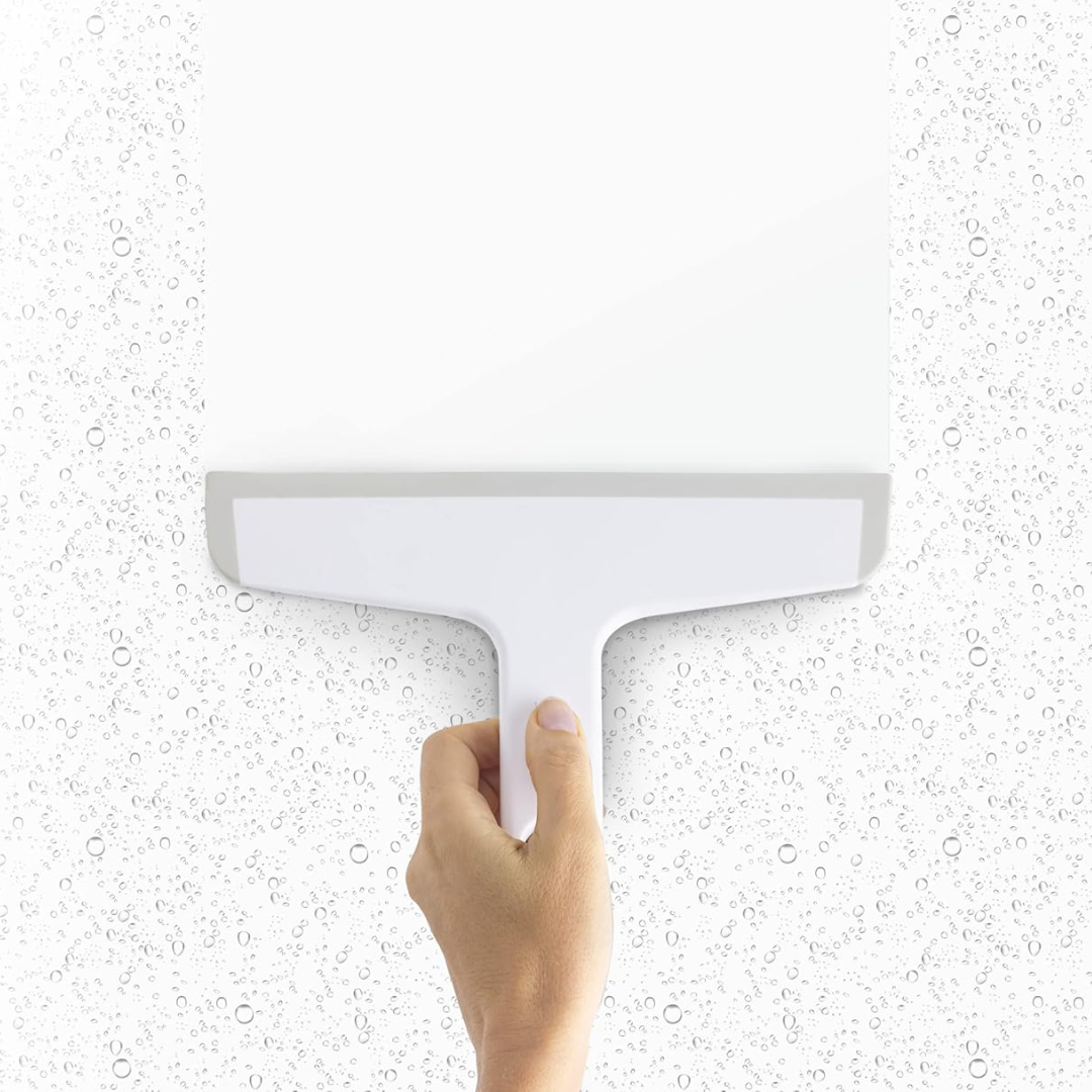 DUO Squeegee with Suction Holder - White