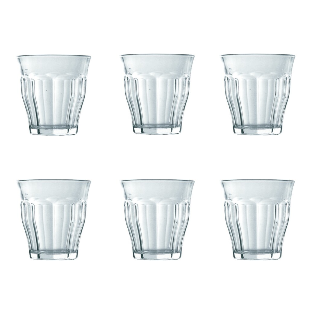 Le Picardie® Glass Tumbler (Set of 6), 9cL/3oz - Clear