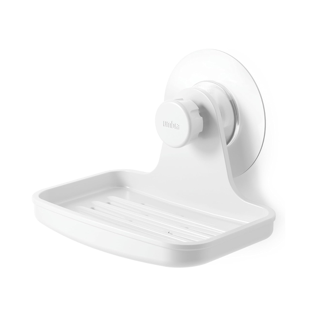 Flex Adhesive Soap Dish - White
