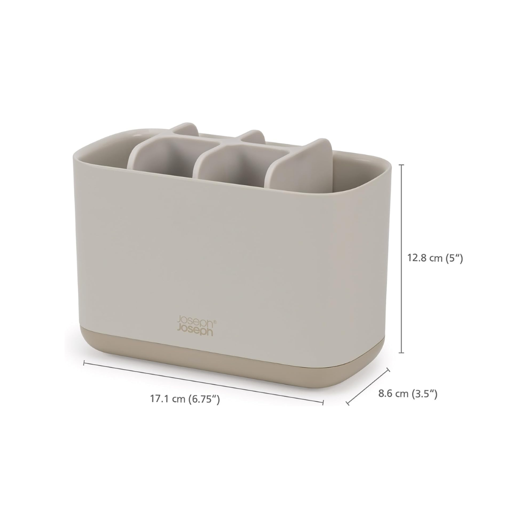 Easystore Large Toothbrush Caddy - Ecru