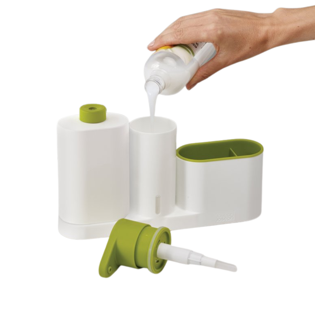Sinkbase Plus Sink Organiser - White/Green