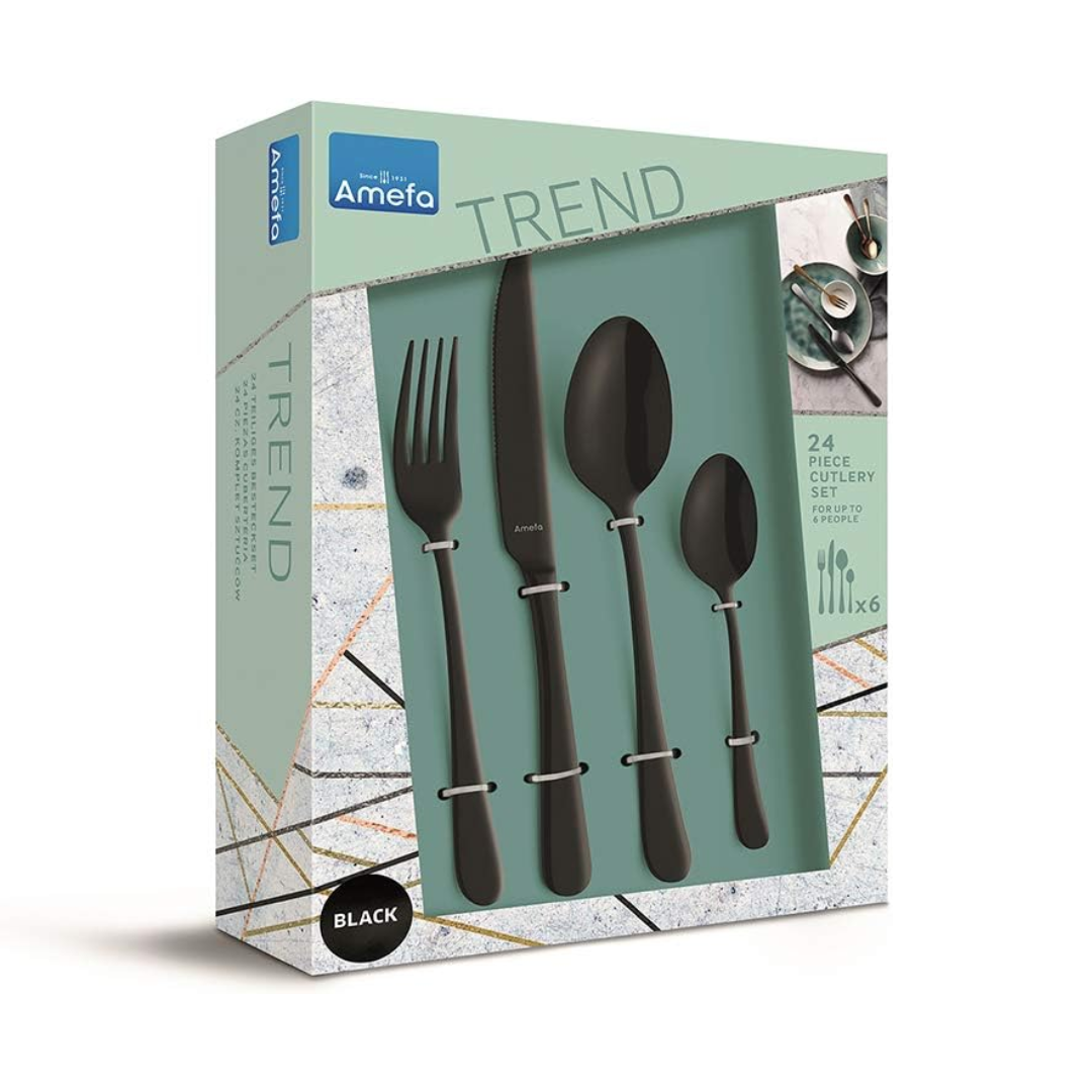Austin Black PVD (24 Pieces Cutlery Set in Gift Box)