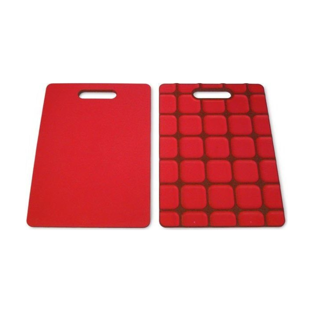 Grip-Top Non-Slip Chopping Board (37x27x1.2cm) - Red
