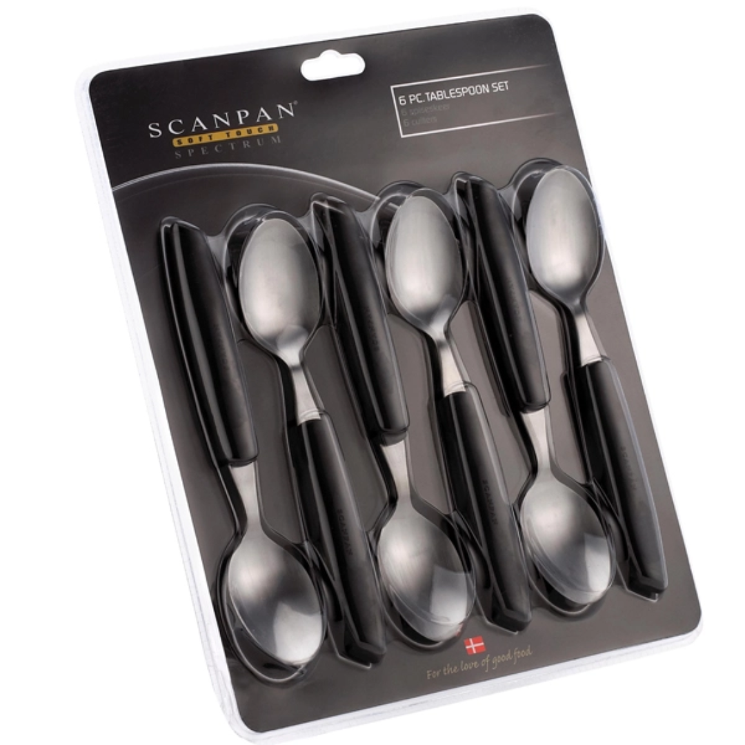 Spectuler Spoon Spectrum - Spoon Set (6 Pieces) - Black – Garden Barn, Inc. Housewares
