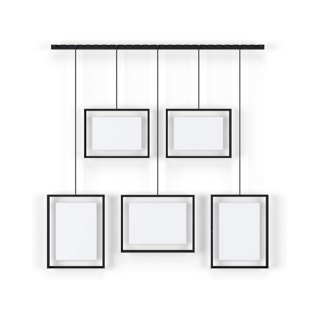 Exhibit Photo Display (5 Photos) - Black
