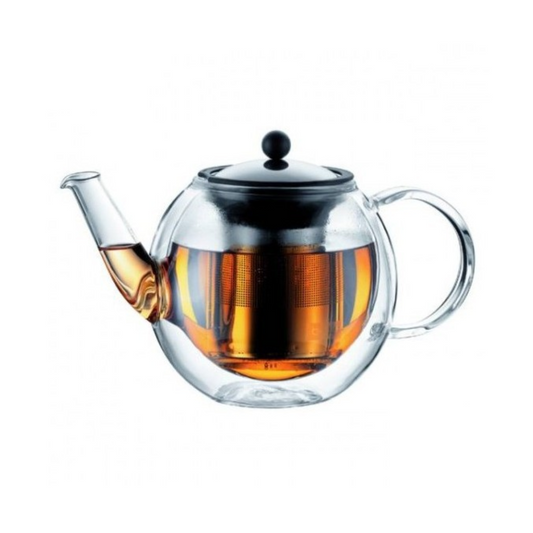 Bora Bora Double Wall Tea Press with Stainless Steel Filter & Lid, 0.5L/17oz