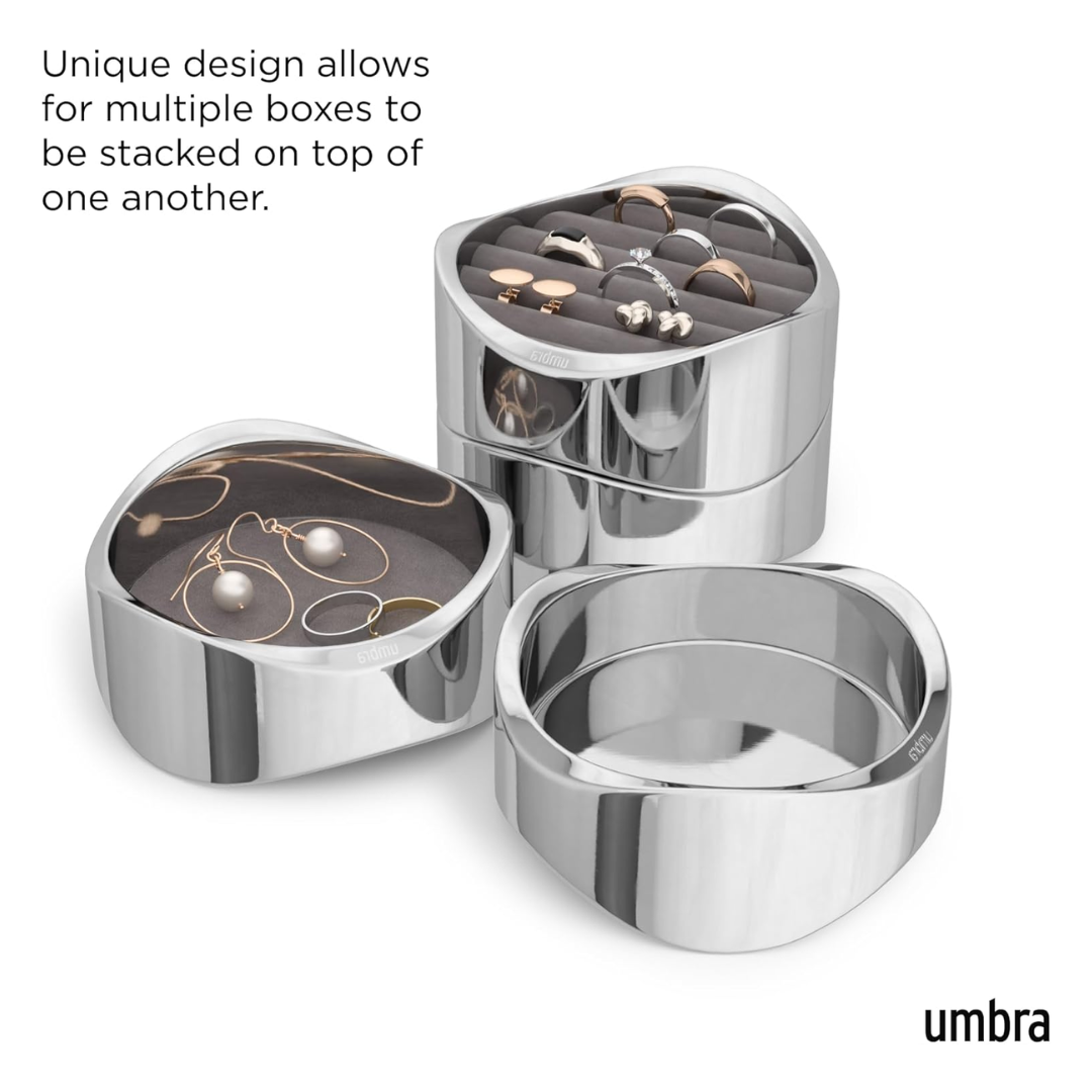 Wavy Jewelry Organizer - Chrome