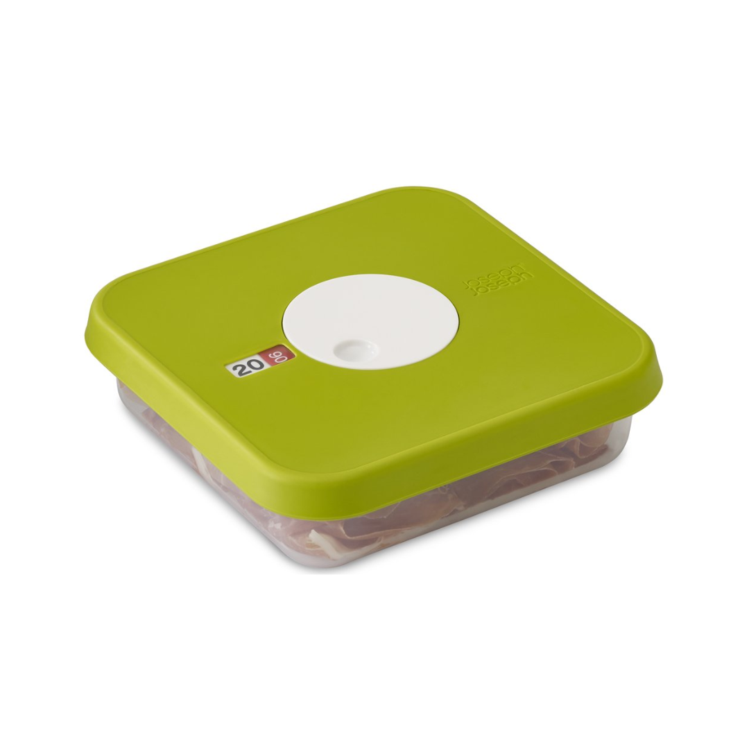 Dial Storage Container with Datable Lid Square - 0.9L