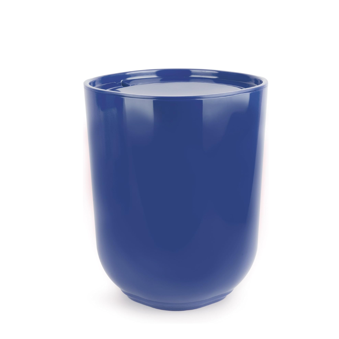 Step Waste Can with Lid - Indigo