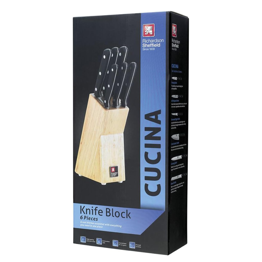 Cucina 6-pc. Knife Block Set