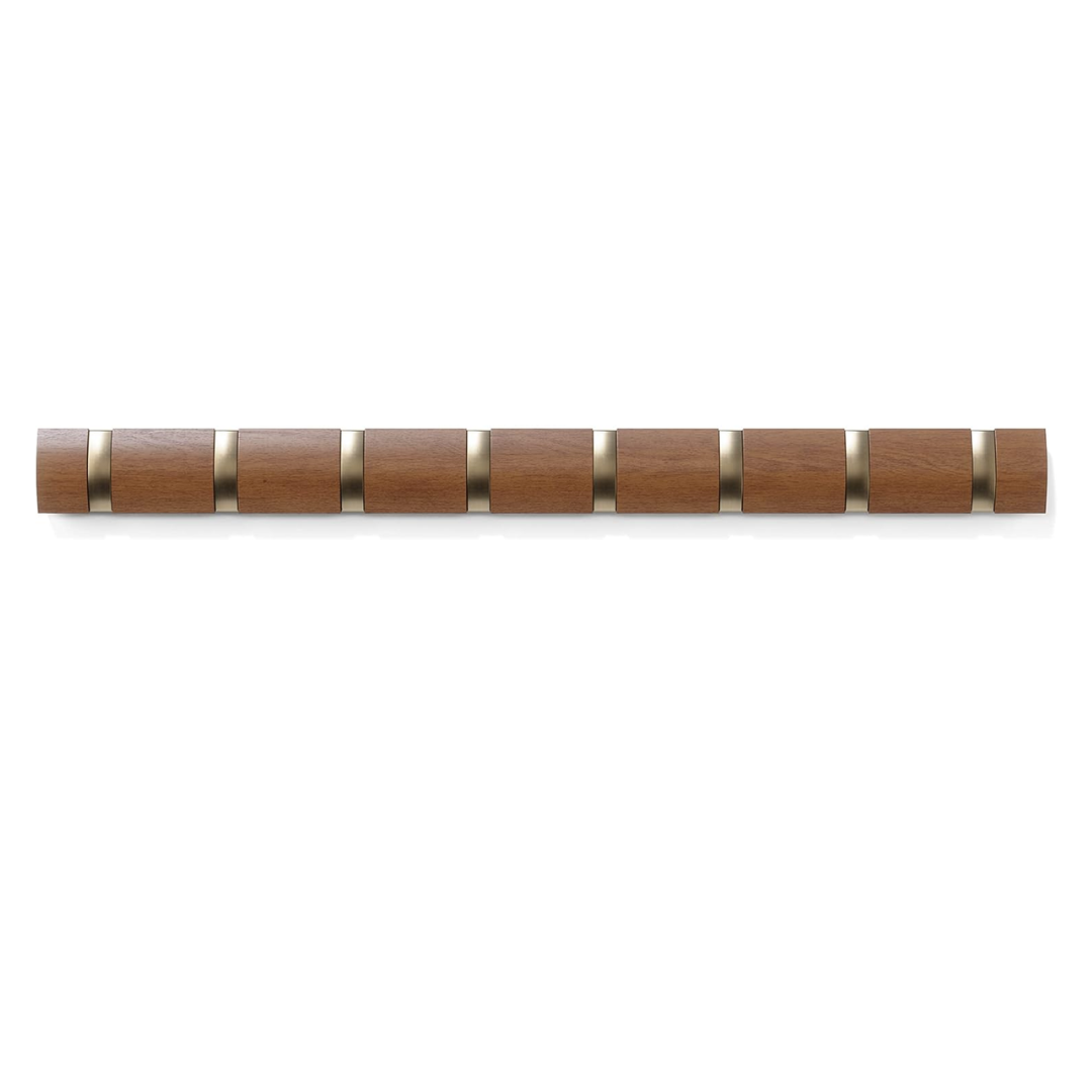 Flip 8 Hook - Light Walnut/White Gold