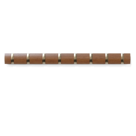 Flip 8 Hook - Light Walnut/White Gold