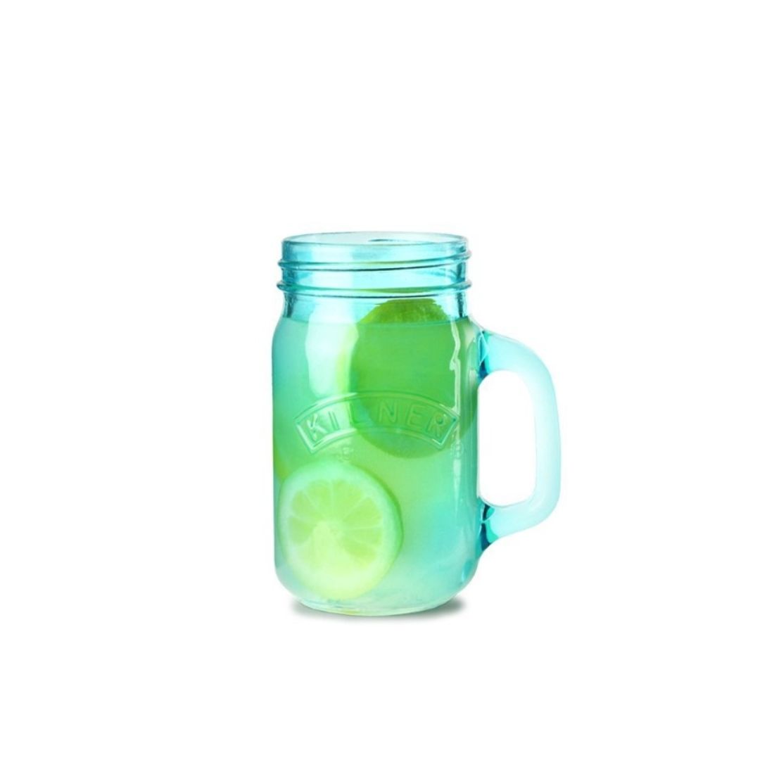 Colour Handled Jar, 0.5L - Blue