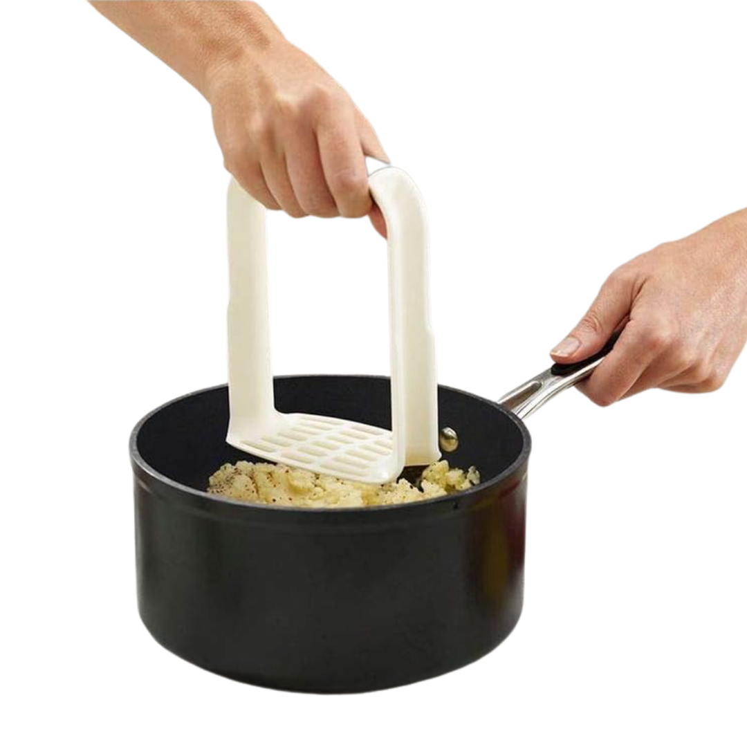 Easy-Mash Potato Masher - White