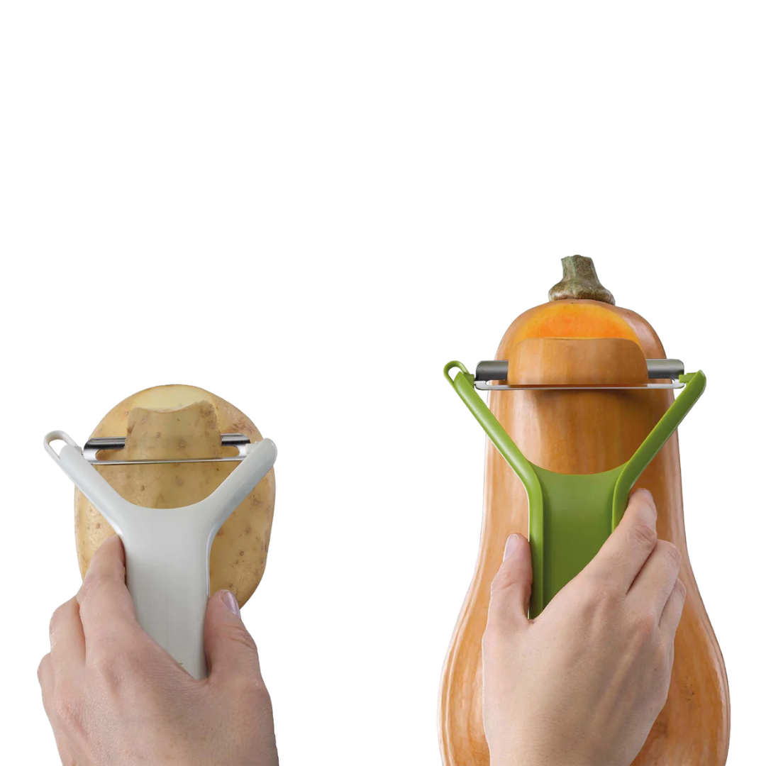 Nest Peel Peelers (Set of 2) - Stone/Green