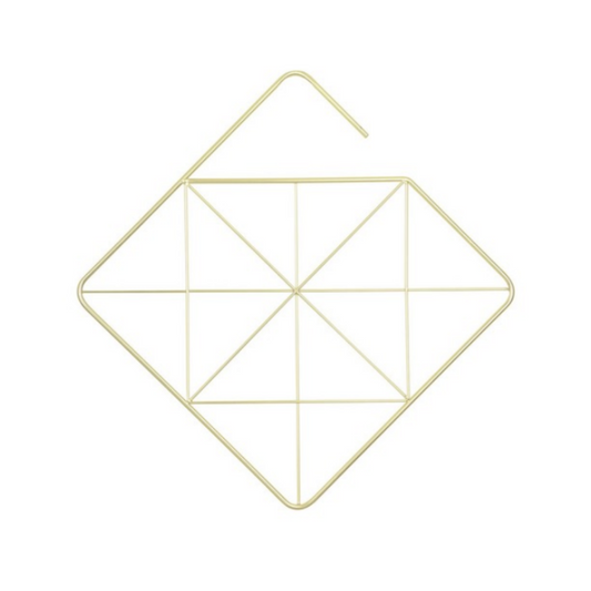 Pendant Scarf Hanger Square - Brass