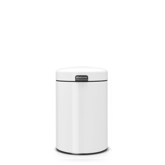 NewIcon Wall Mounted Bin Silent 3 Litre - White