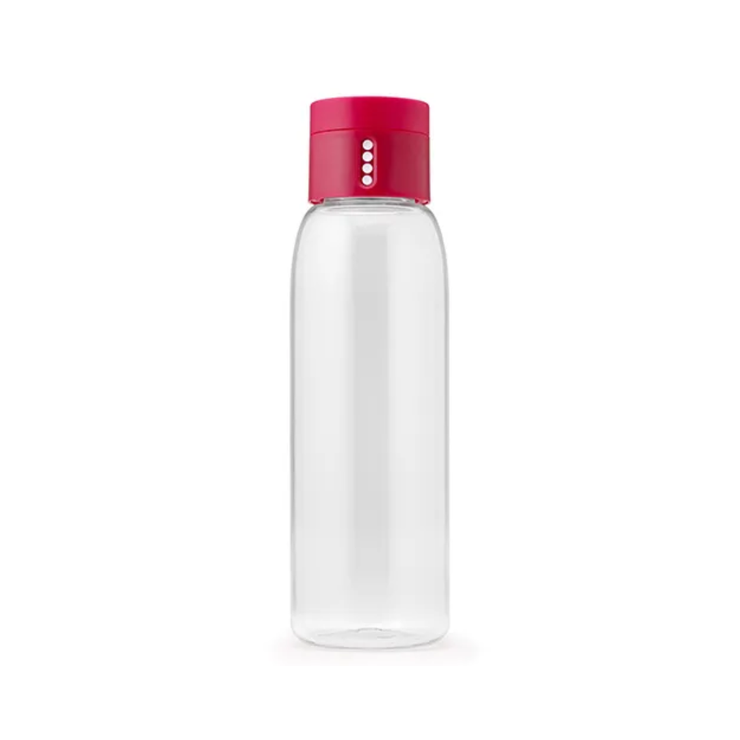 Dot Hydration Tracking Water Bottle 600mL - Pink