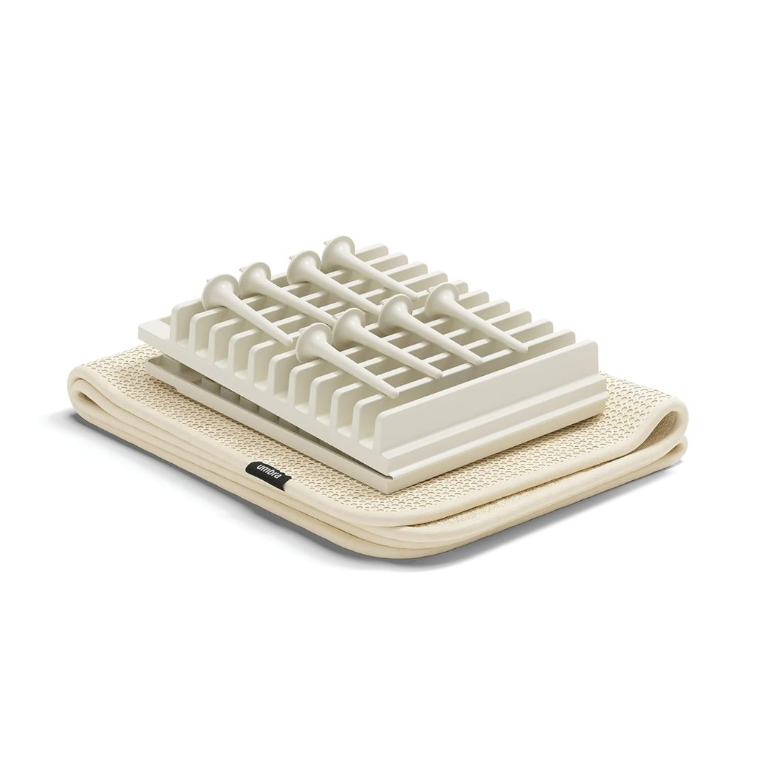 Udry Peg Drying Rack with Mat - Linen