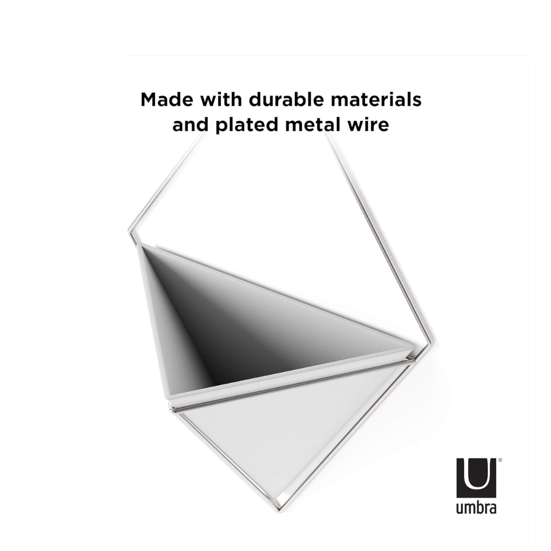 Trigg Wall Display - White/Nickel