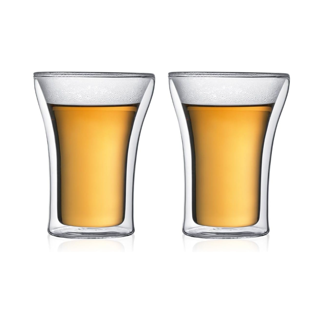 Assam Double Wall Glass Medium (Set of 2), 0.25L/8oz