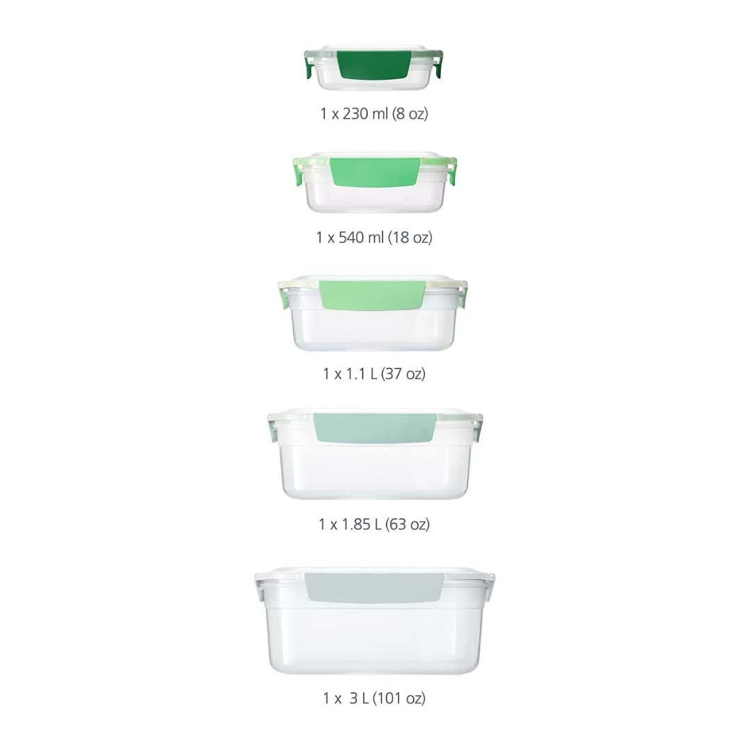 Nest Lock 5-Piece Container Set Editions - Sage