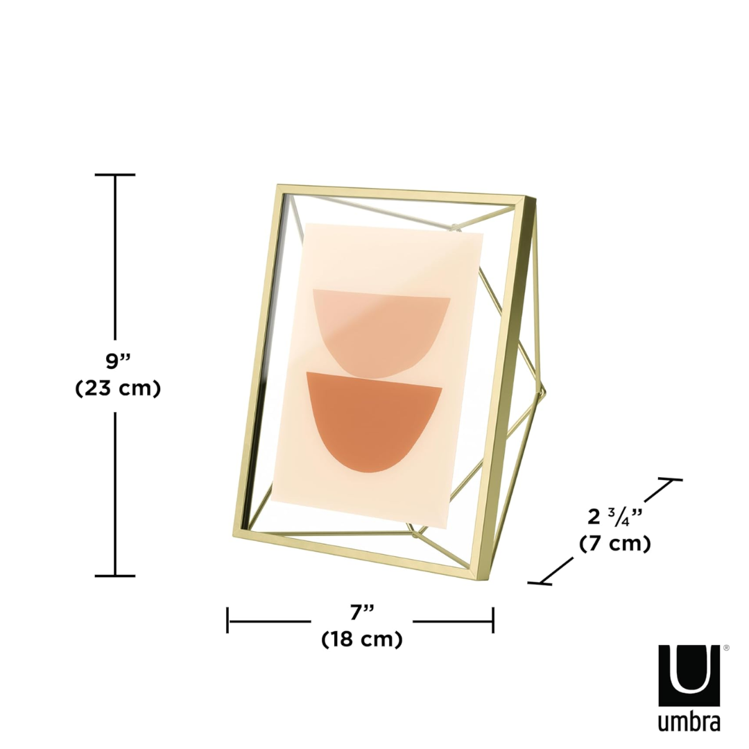 Prisma Picture Frame 5"x 7" - Matte Brass
