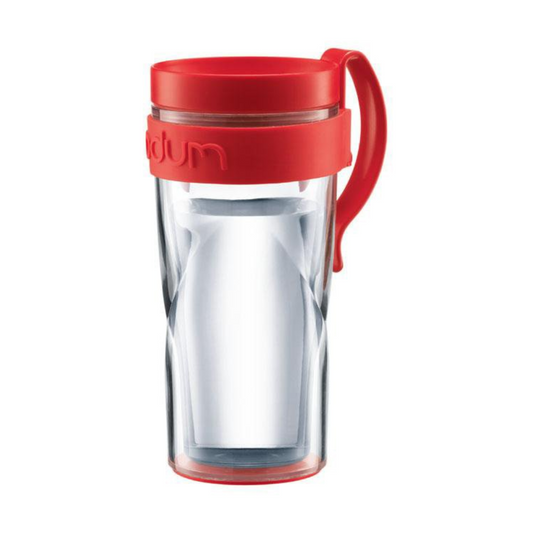 H2O Travel Mug With Clip Handle, 0.35L/12oz - Red