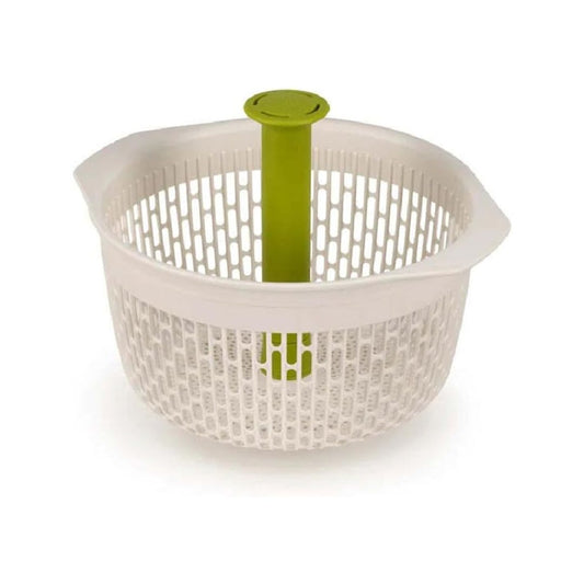 Spindola In-Sink Salad Spinning Colander - White/Green