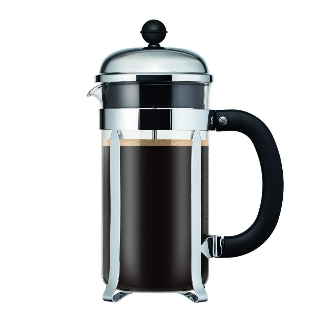 Chambord Coffee Press with Santoprene Handle&Knob 8-cup - Black
