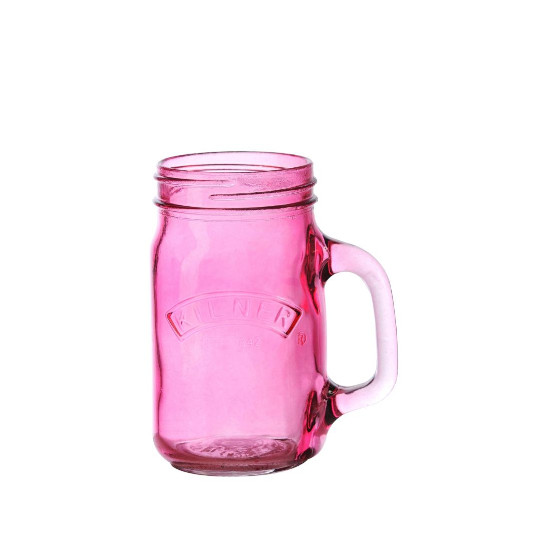 Colour Handled Jar, 0.5L - Pink