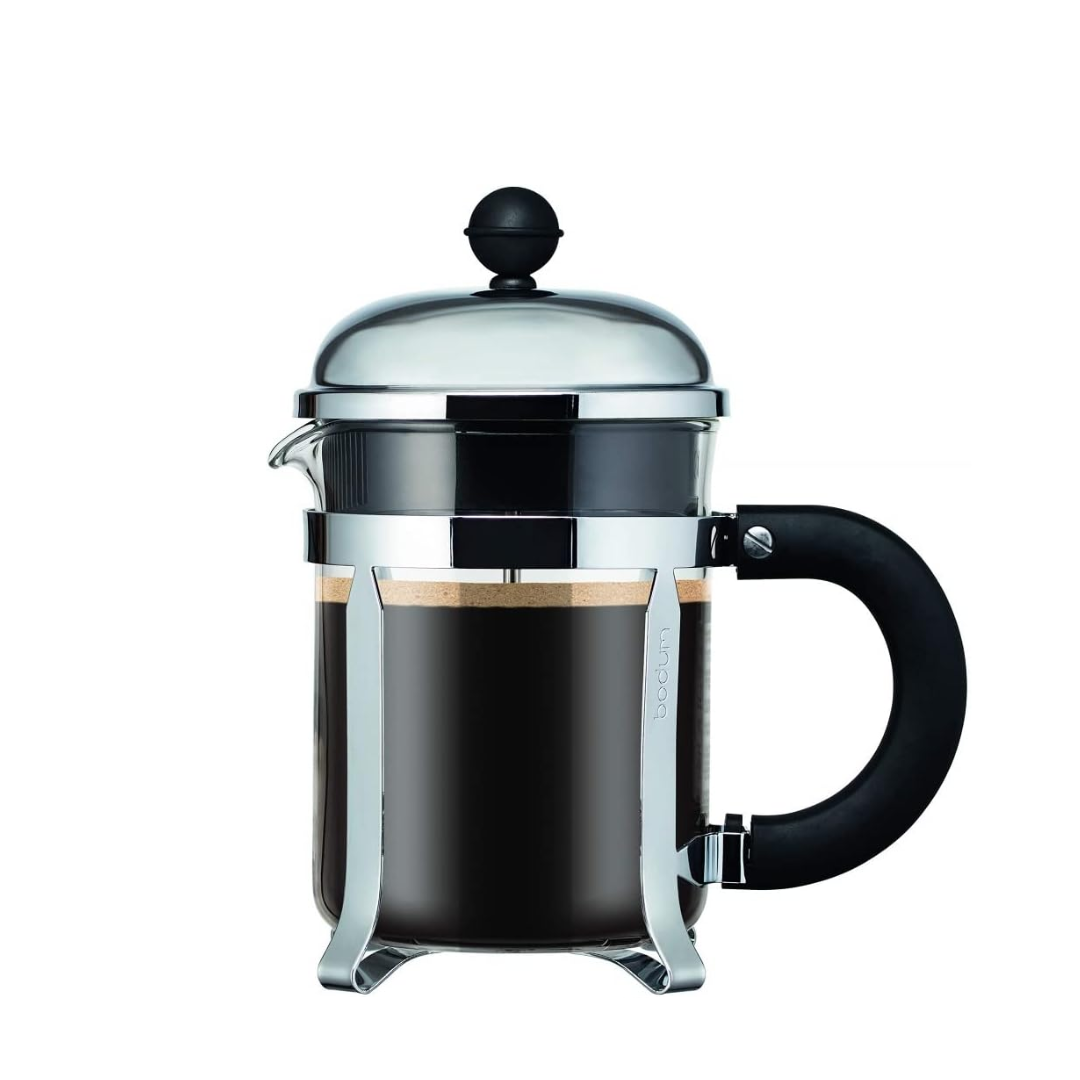 Chambord Coffee Press with Santoprene Handle&Knob 4-cup - Black