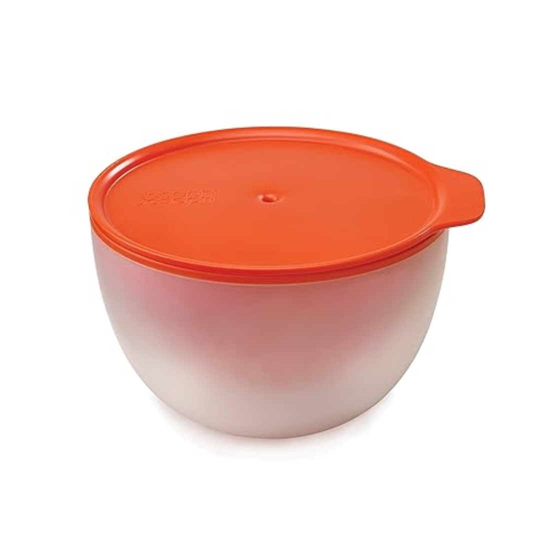 M-Cuisine-Cool Touch Microwave Bowl - Stone/Orange