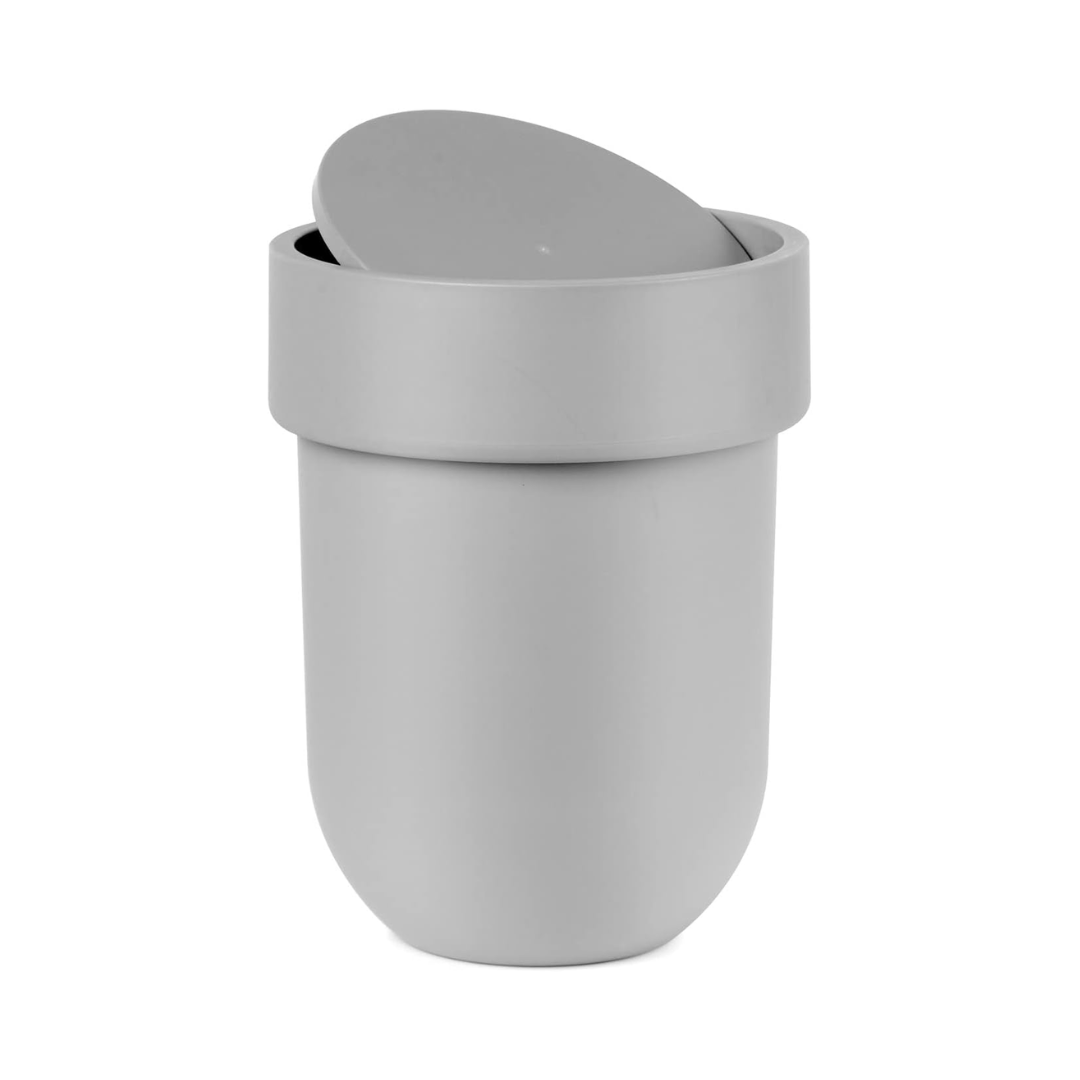 Touch Waste Can (with Lid) - Grey