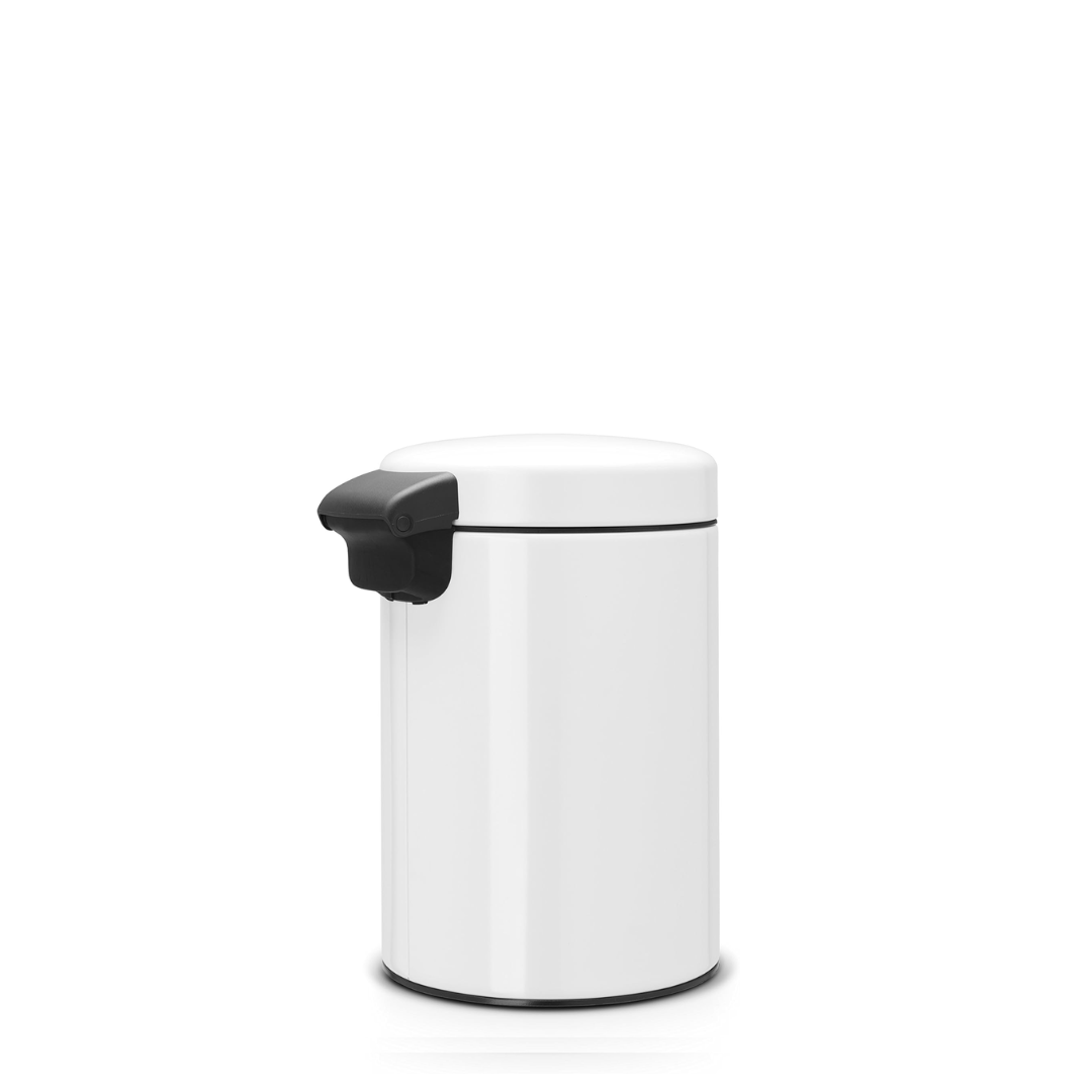 NewIcon Wall Mounted Bin Silent 3 Litre - White