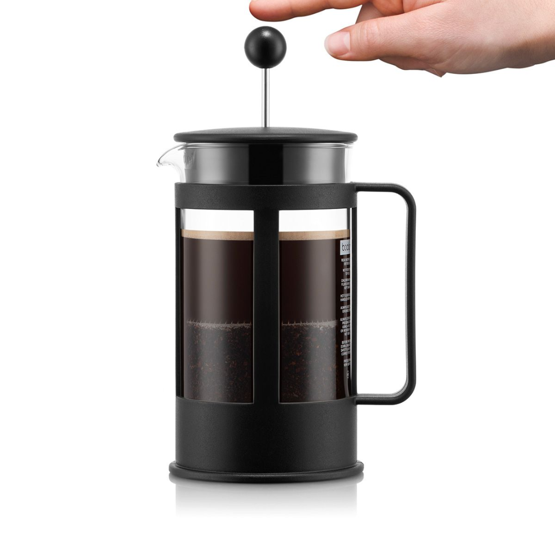 Kenya French Press Coffee Maker (Straight Frame) 8 Cup - 1.0L/34oz - Black