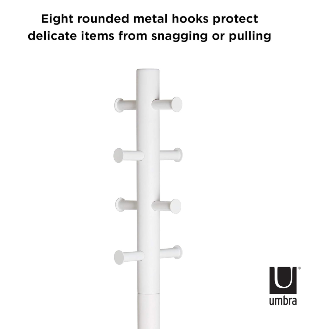 Pillar Coat Rack - White