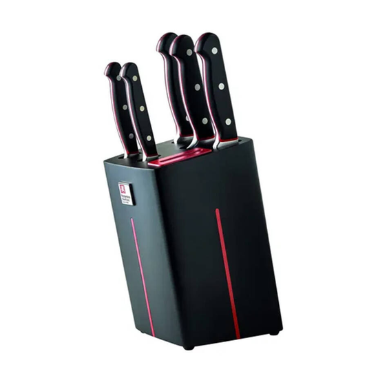 Velocity 5-pc. Knife Block Set With Built-In Sharpener