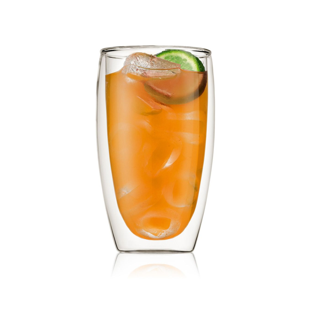 Pavina Double Wall Glass Large (Set of 2),  0.45 Liters/15oz