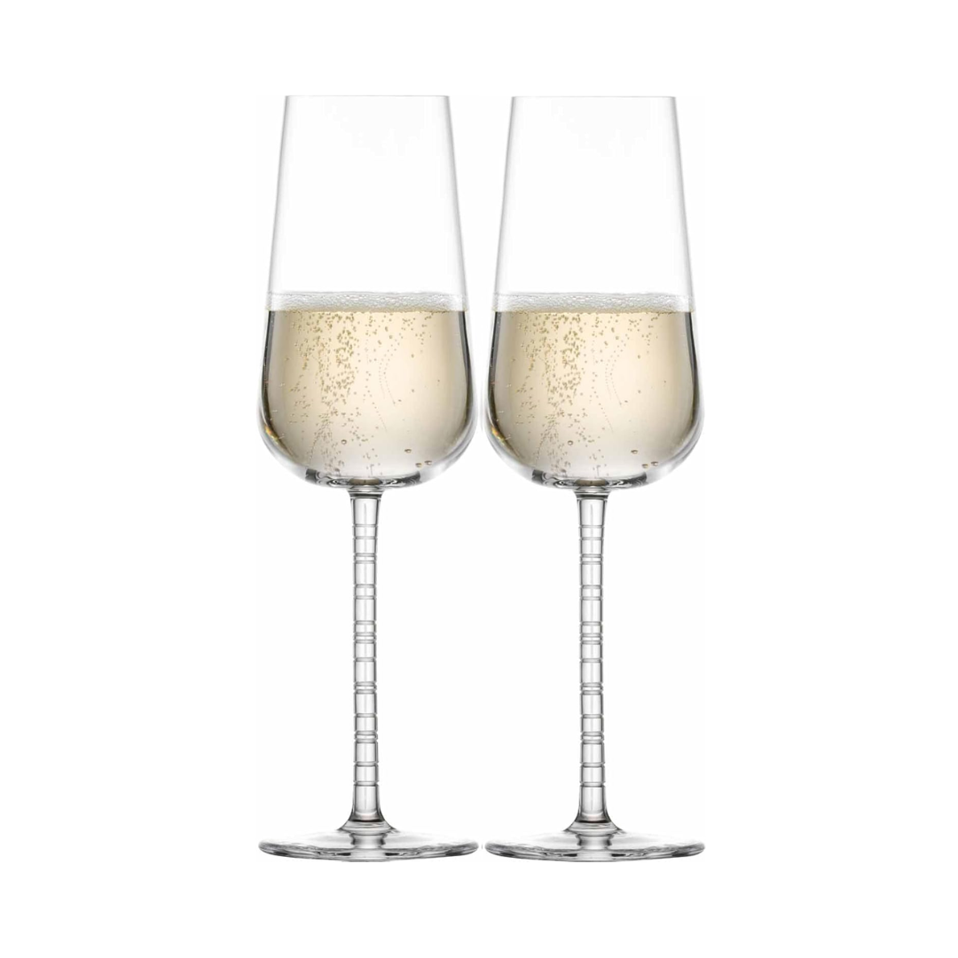 Journey Champagne With Etched Pattern 9060/77 (Set of 2)