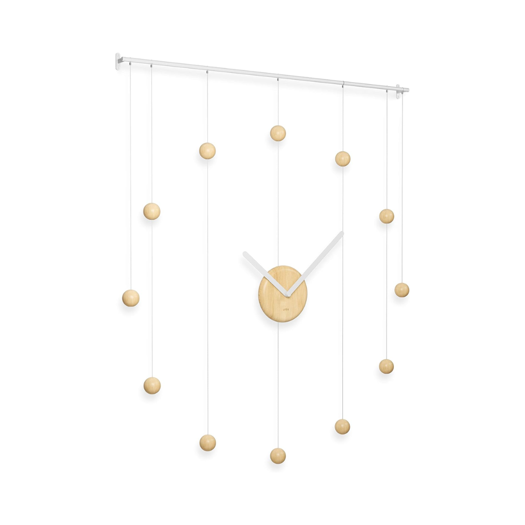 Hangtime Clock - White/Natural