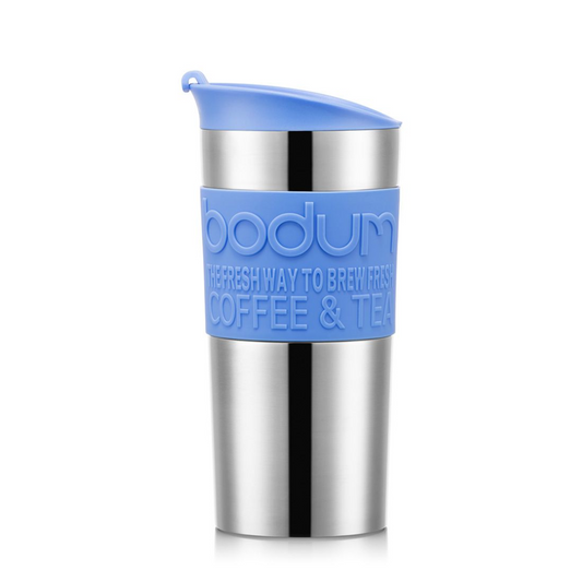 Travel Mug Vacuum Stainless Steel (Small), 0.35L, 12oz - Light Blue