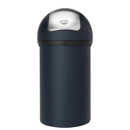 Push Bin 60 Litre - Mineral Blue