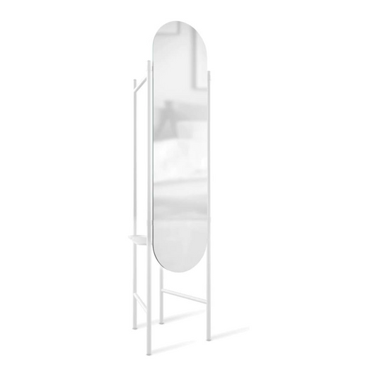 Vala Floor Mirror - White