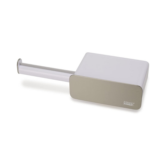 Easystore Steel Wall-Mounted Roll Holder - White