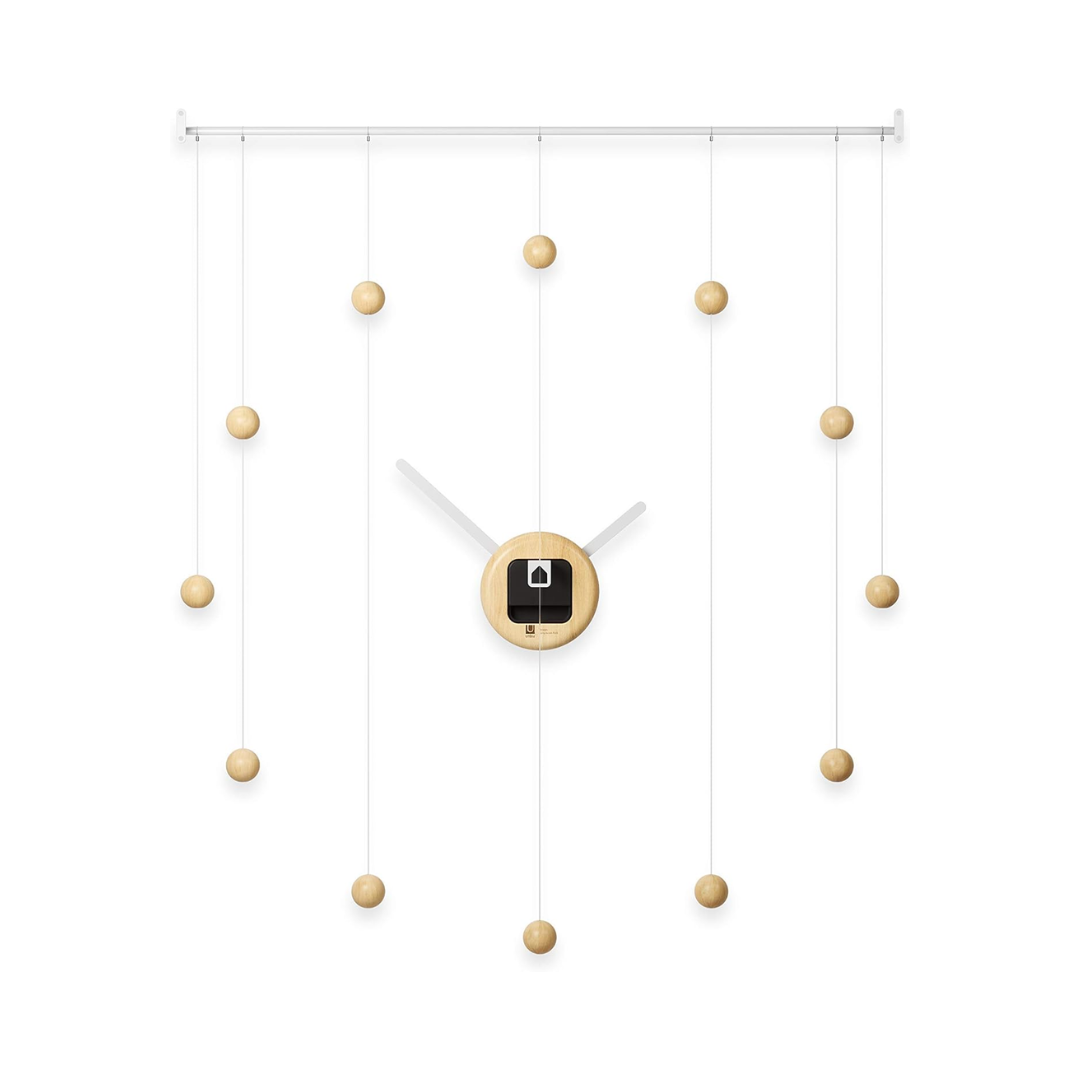 Hangtime Clock - White/Natural